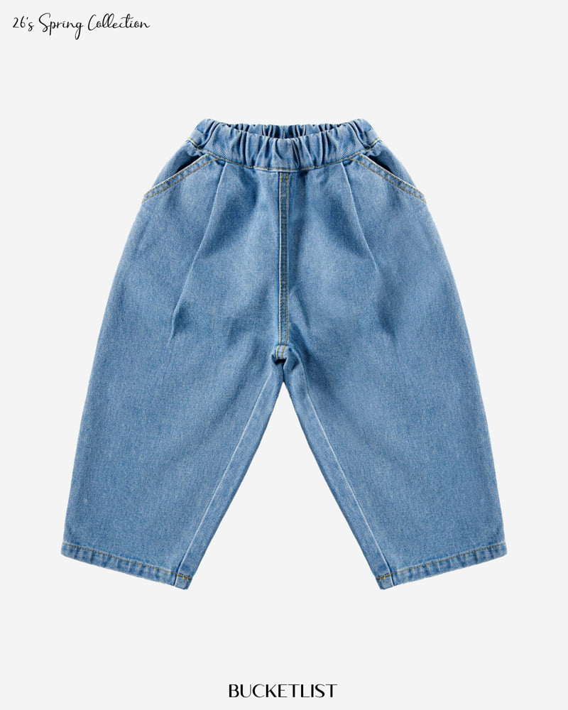 Bucket List - Korean Children Fashion - #kidsshorts - 26 Basic Denim Pants - 3