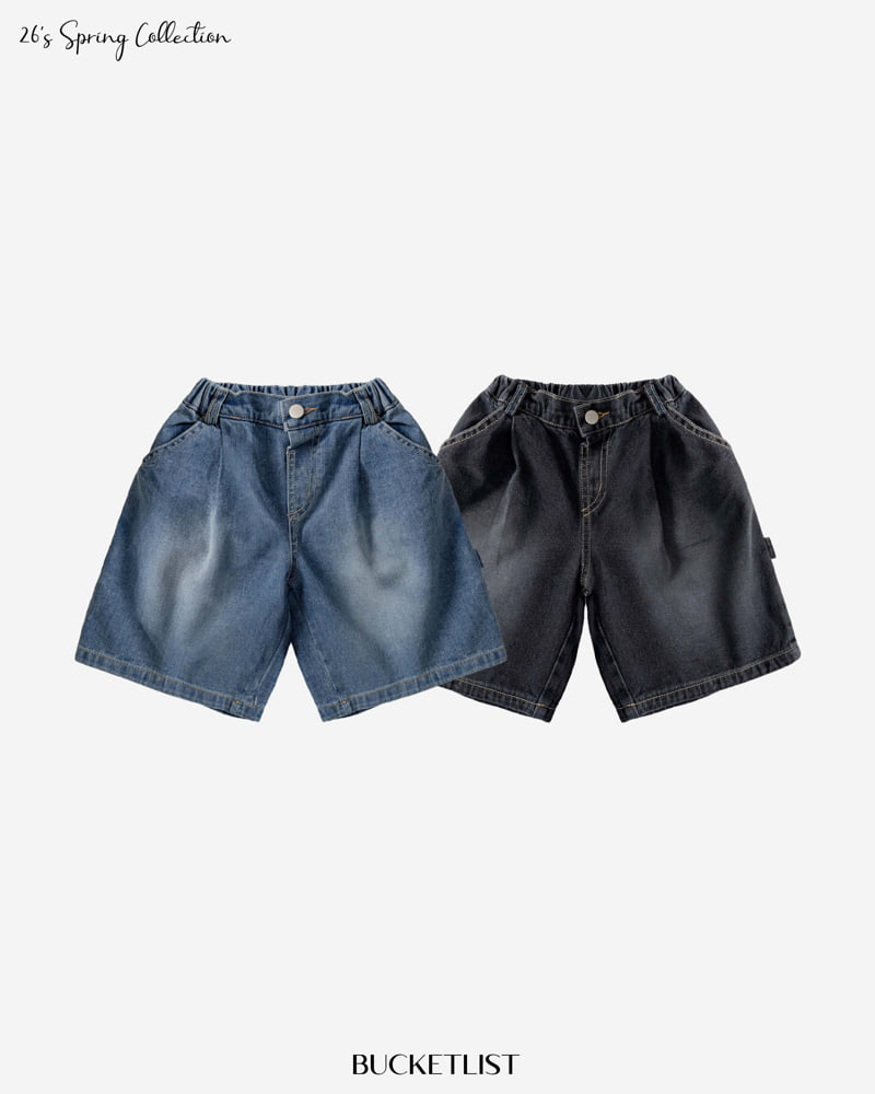 Bucket List - Korean Children Fashion - #kidsshorts - 26 Bermuda Denim Pants - 5