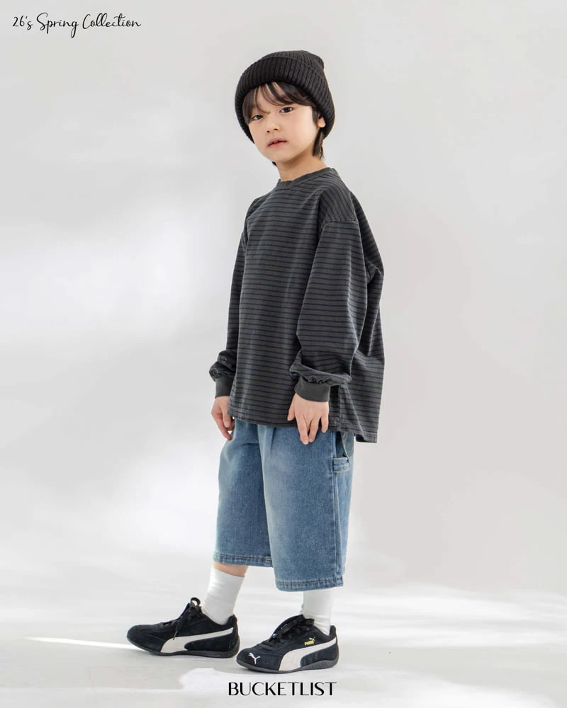 Bucket List - Korean Children Fashion - #kidsstore - 26 Stripe Pigment Tee - 11