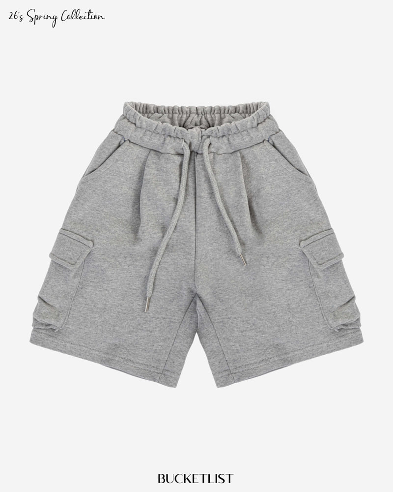 Bucket List - Korean Children Fashion - #kidsstore - Embossed Cargo Bermuda Pants - 2