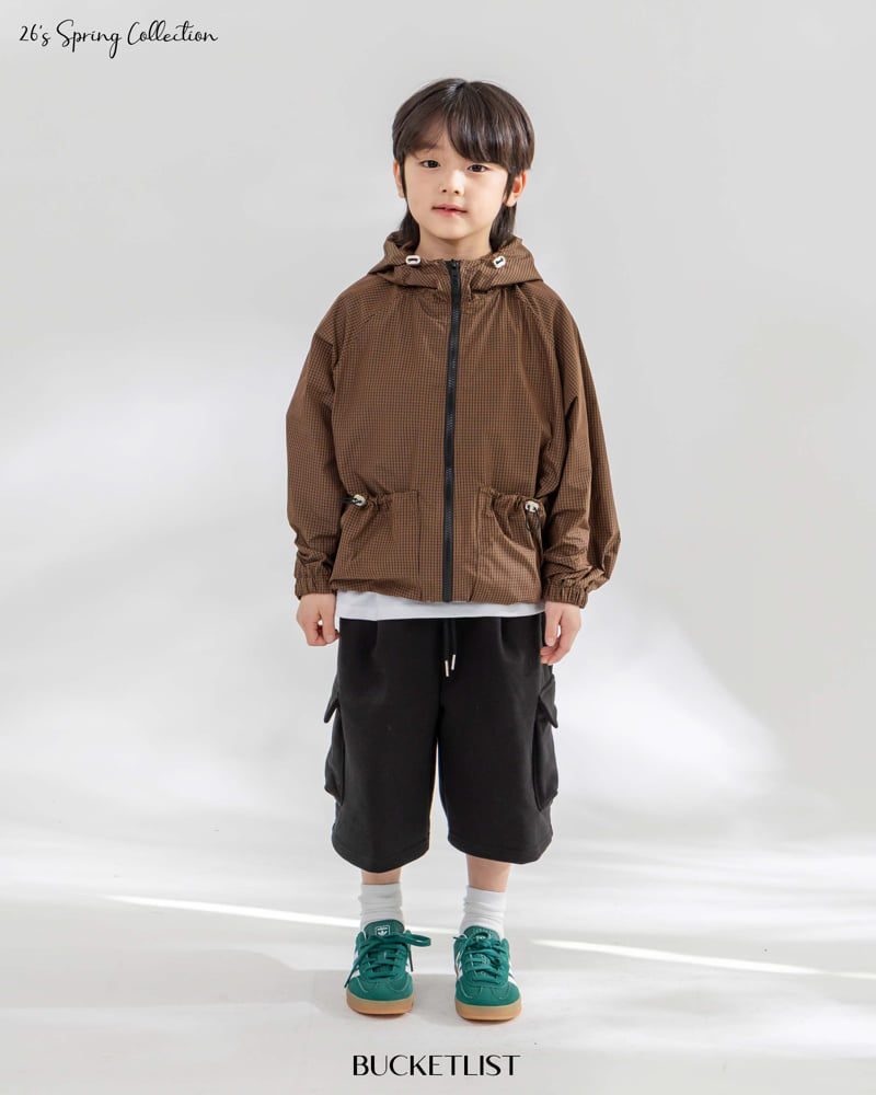 Bucket List - Korean Children Fashion - #kidsstore - Check Windbreaker - 10