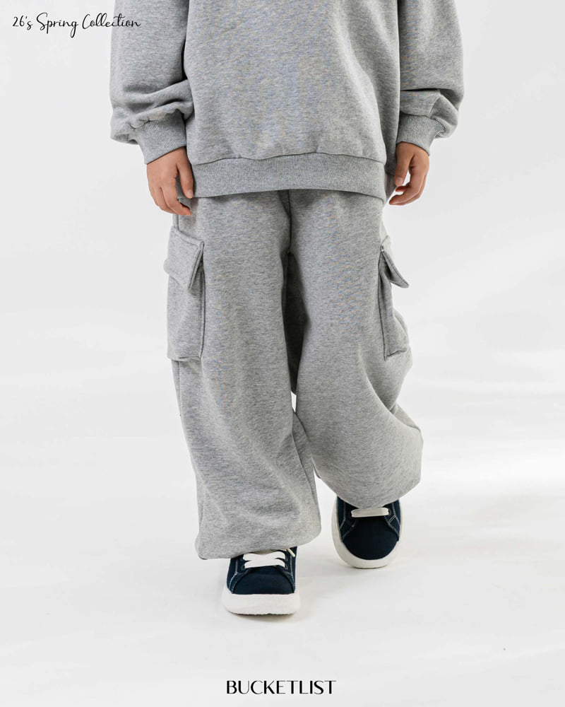 Bucket List - Korean Children Fashion - #kidsstore - Embossed Cargo Jogger Pants - 8