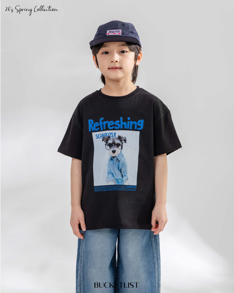 Bucket List - Korean Children Fashion - #kidsstore - Schnauzer Short Sleeve Tee - 5