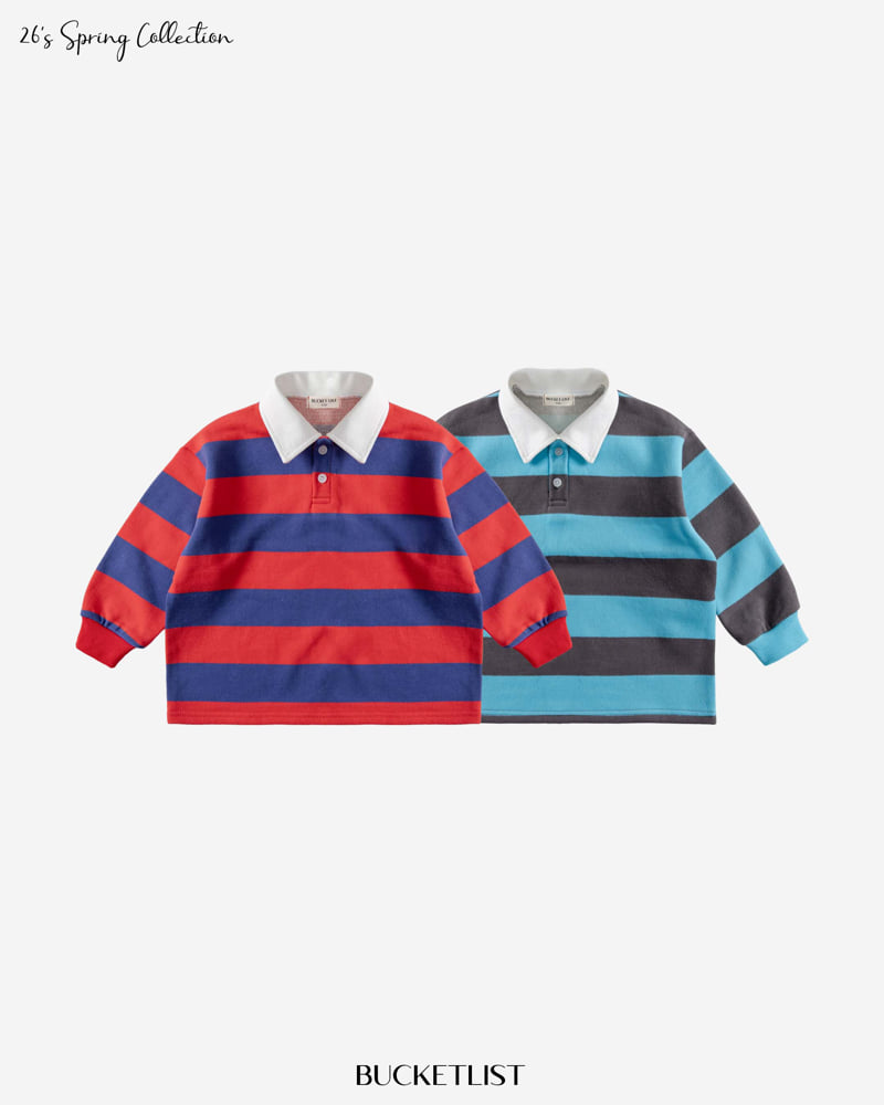Bucket List - Korean Children Fashion - #kidsstore - Rugby Sweatshirt - 5