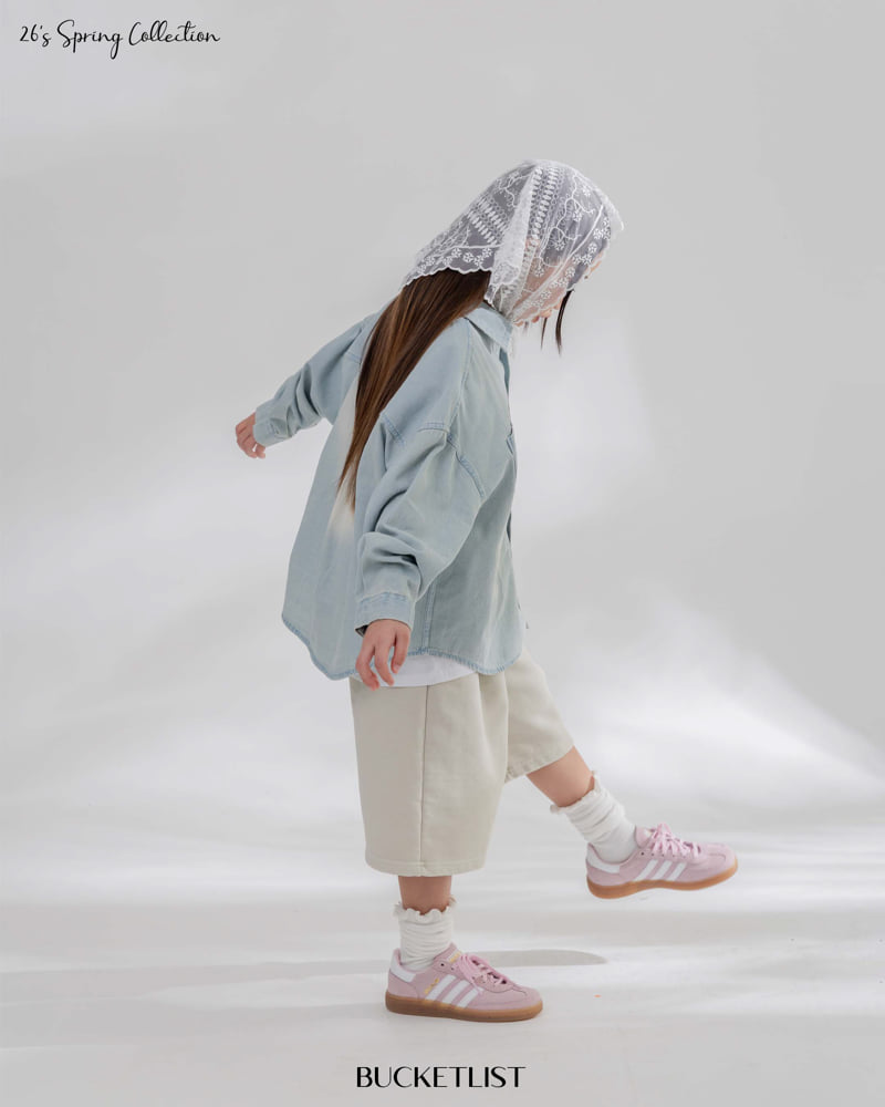 Bucket List - Korean Children Fashion - #kidzfashiontrend - Dyed Bermuda Pants - 9