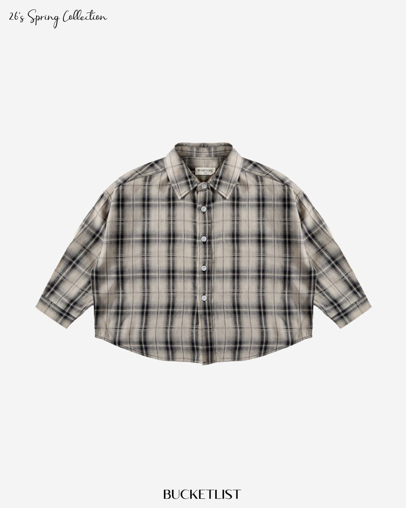 Bucket List - Korean Children Fashion - #kidzfashiontrend - 26 Dyed Check Shirt - 2