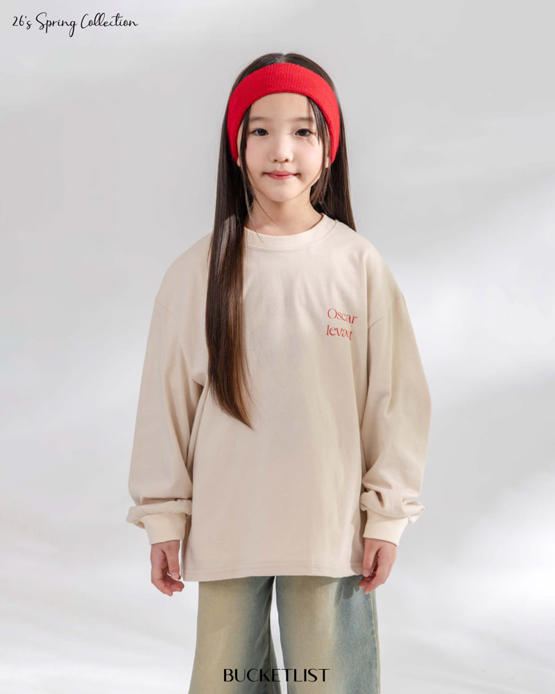Bucket List - Korean Children Fashion - #kidzfashiontrend - Lettering Long Sleeve Tee - 12