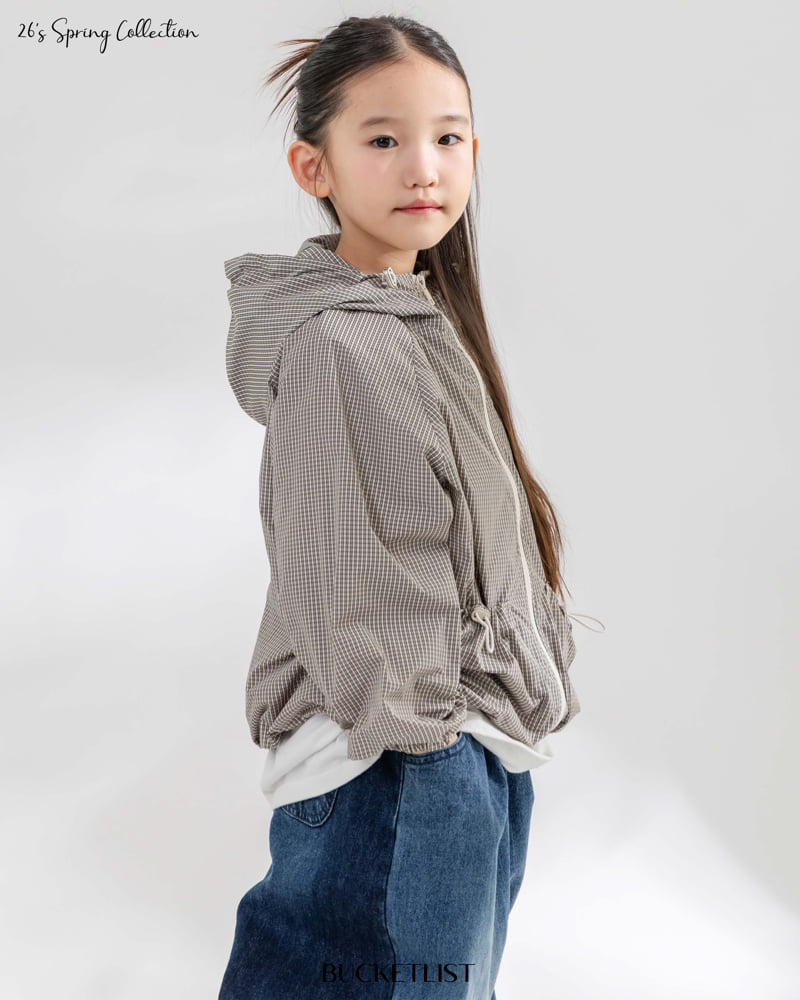 Bucket List - Korean Children Fashion - #kidzfashiontrend - Check Windbreaker - 11