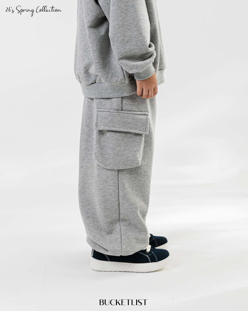 Bucket List - Korean Children Fashion - #kidzfashiontrend - Embossed Cargo Jogger Pants - 9