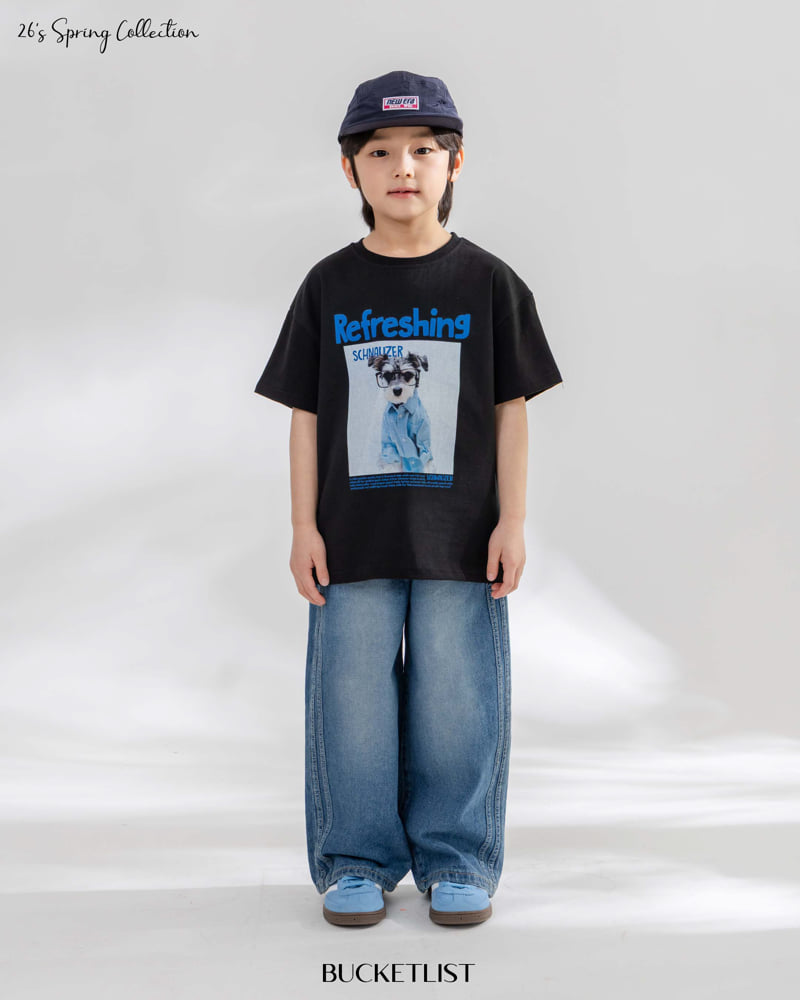 Bucket List - Korean Children Fashion - #kidzfashiontrend - Track Brush Denim Pants - 7