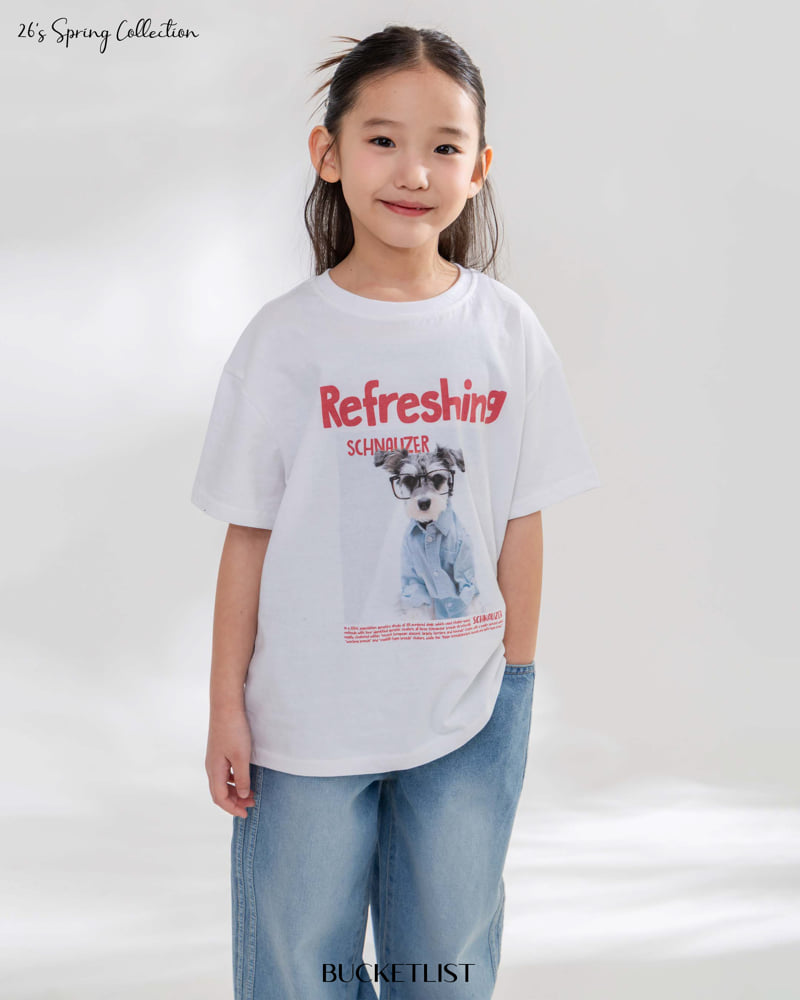 Bucket List - Korean Children Fashion - #kidzfashiontrend - Schnauzer Short Sleeve Tee - 6