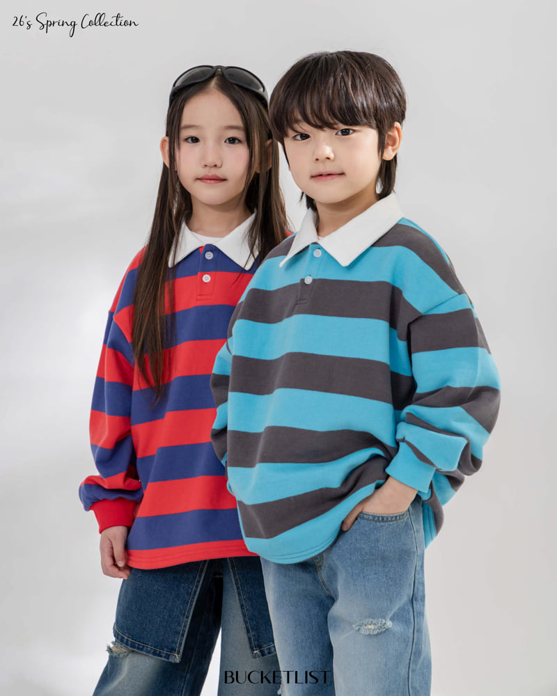 Bucket List - Korean Children Fashion - #kidzfashiontrend - Rugby Sweatshirt - 6