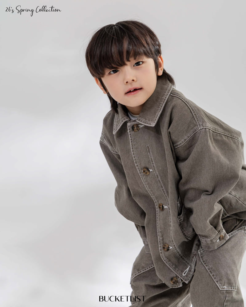 Bucket List - Korean Children Fashion - #littlefashionista - Cation Work Jacket - 9
