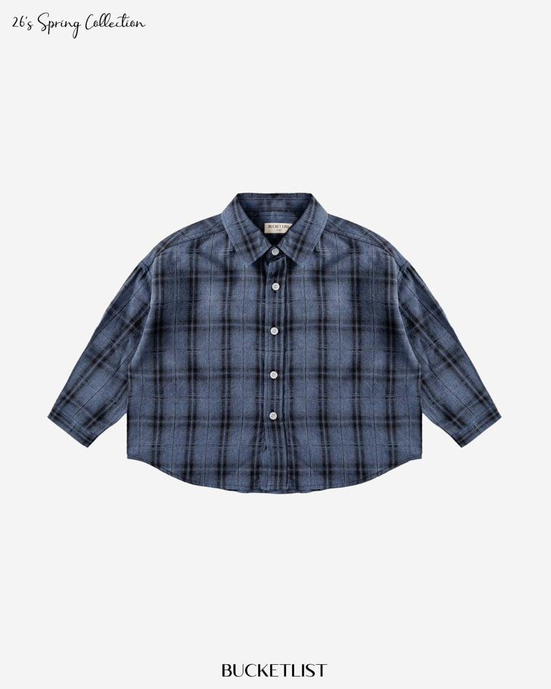 Bucket List - Korean Children Fashion - #Kfashion4kids - 26 Dyed Check Shirt - 4