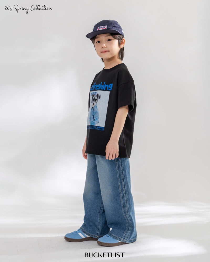 Bucket List - Korean Children Fashion - #littlefashionista - Track Brush Denim Pants - 9