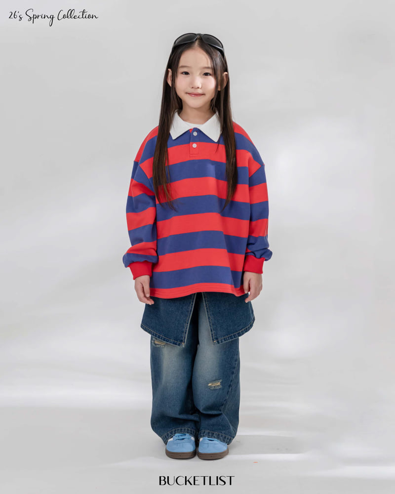 Bucket List - Korean Children Fashion - #littlefashionista - Rugby Sweatshirt - 8