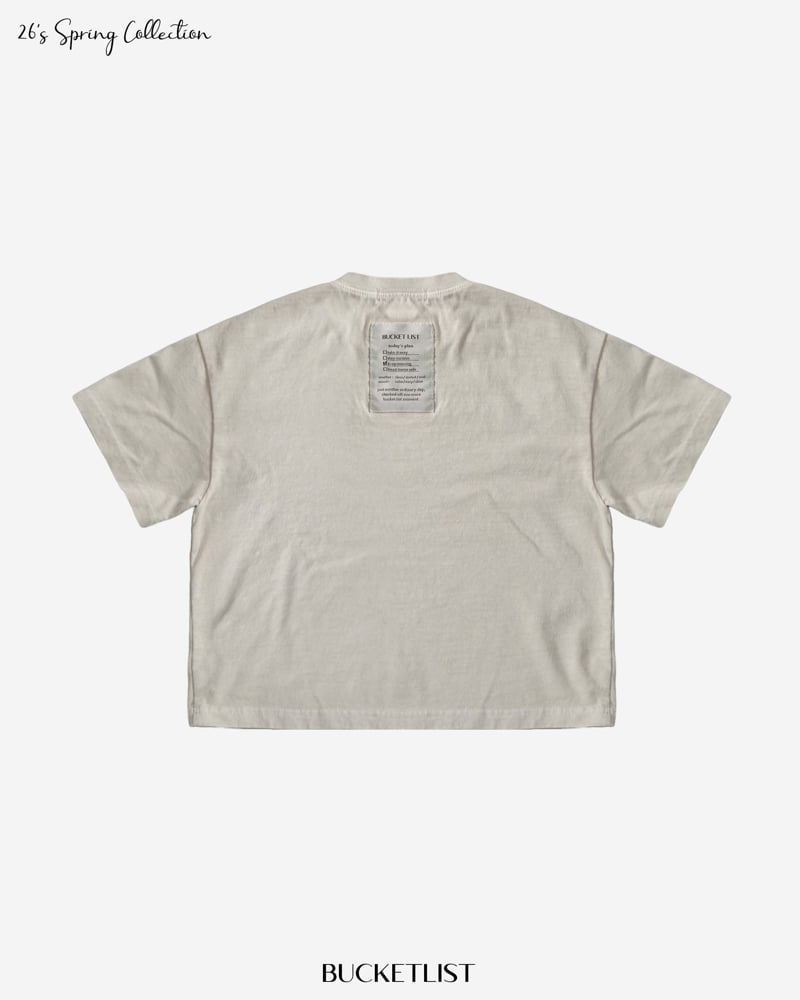 Bucket List - Korean Children Fashion - #Kfashion4kids - Dyed Short Sleeve Tee - 4