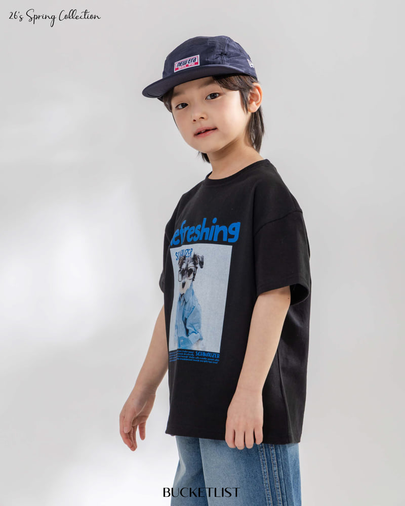 Bucket List - Korean Children Fashion - #magicofchildhood - Schnauzer Short Sleeve Tee - 9