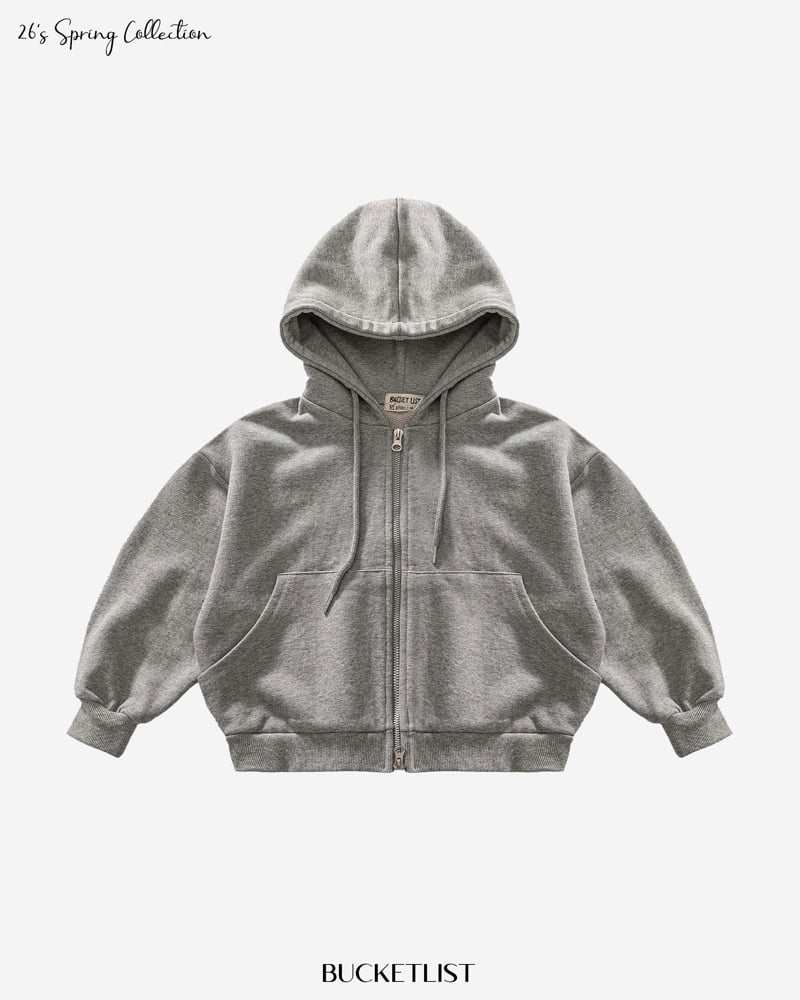 Bucket List - Korean Children Fashion - #magicofchildhood - Two-way Sweat Hoodie Zip-up - 3