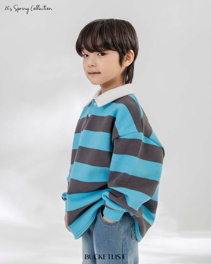 Bucket List - Korean Children Fashion - #magicofchildhood - Rugby Sweatshirt - 9