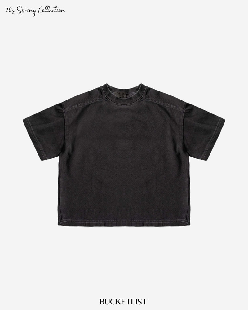 Bucket List - Korean Children Fashion - #magicofchildhood - Dyed Short Sleeve Tee - 5