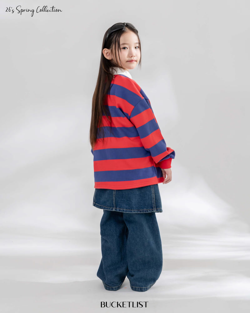 Bucket List - Korean Children Fashion - #littlefashionista - Layered Denim Skirt - 4