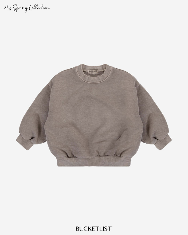 Bucket List - Korean Children Fashion - #minifashionista - Dyed Sweatshirt - 3