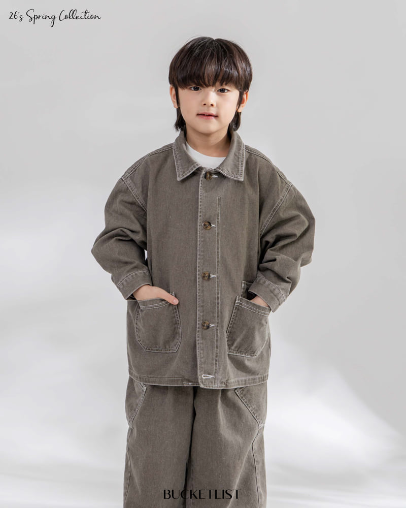 Bucket List - Korean Children Fashion - #minifashionista - Cation Work Jacket - 11