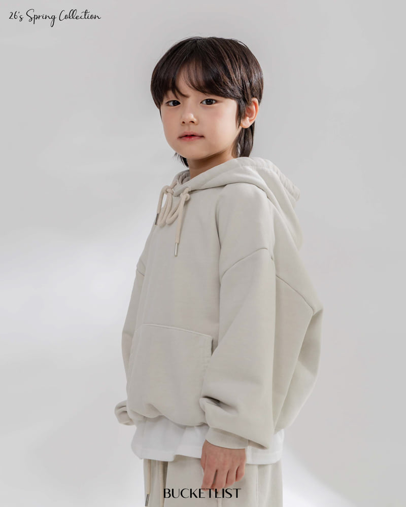 Bucket List - Korean Children Fashion - #minifashionista - Dyed Hoodie - 12