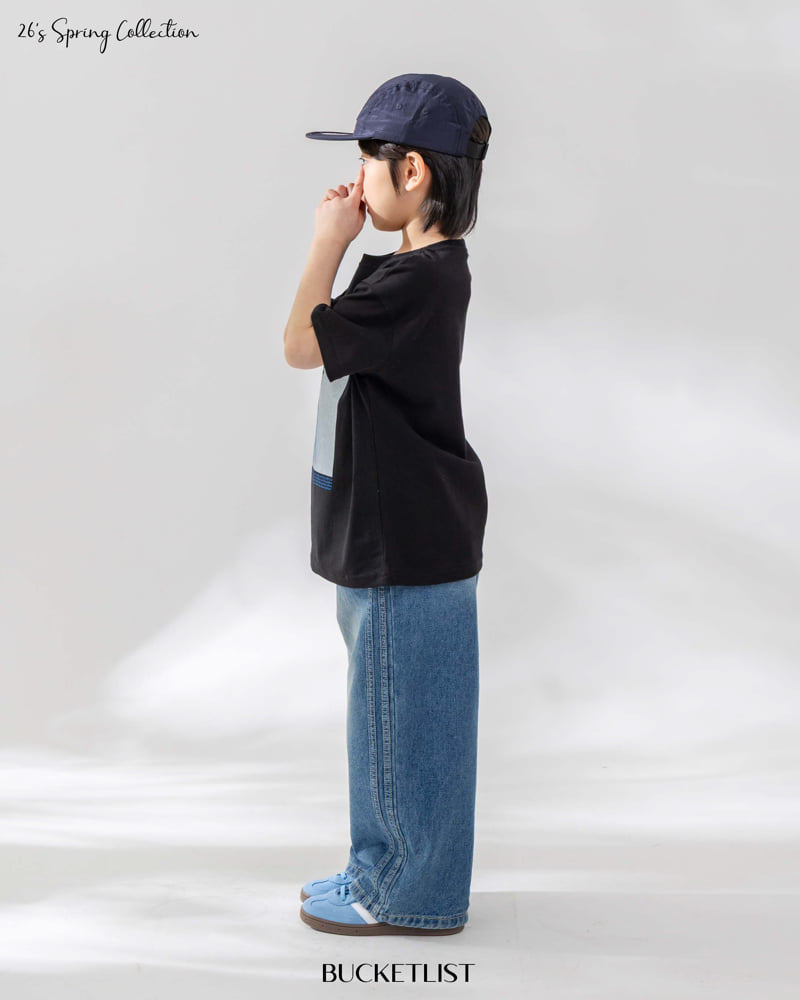 Bucket List - Korean Children Fashion - #minifashionista - Track Brush Denim Pants - 11