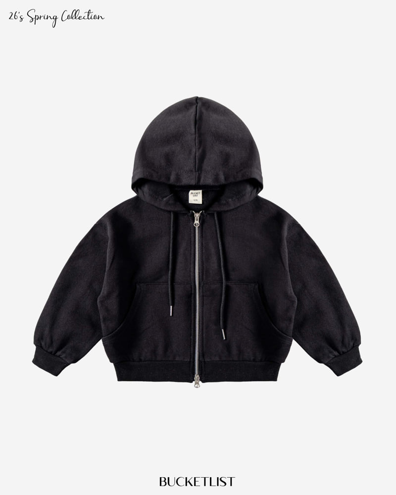 Bucket List - Korean Children Fashion - #magicofchildhood - Two-way Sweat Hoodie Zip-up - 4