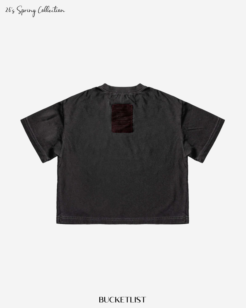 Bucket List - Korean Children Fashion - #minifashionista - Dyed Short Sleeve Tee - 6
