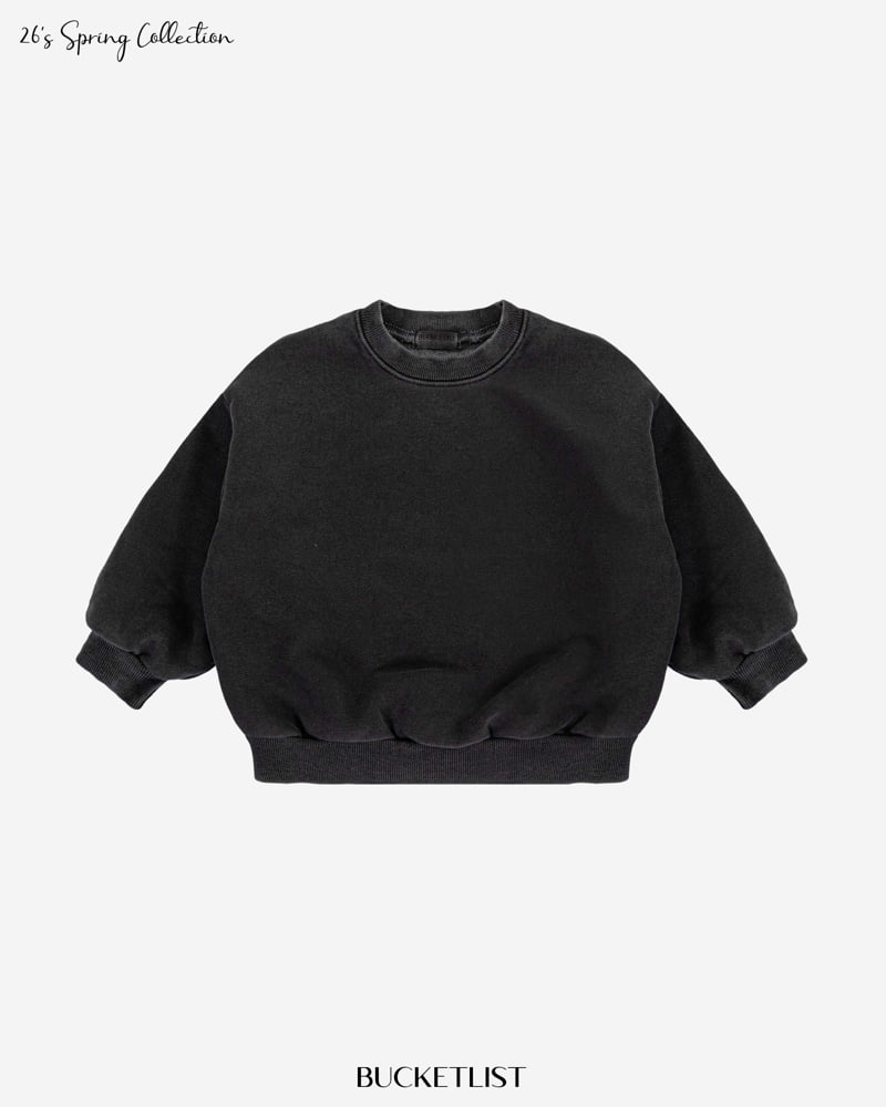 Bucket List - Korean Children Fashion - #minifashionista - Dyed Sweatshirt - 4