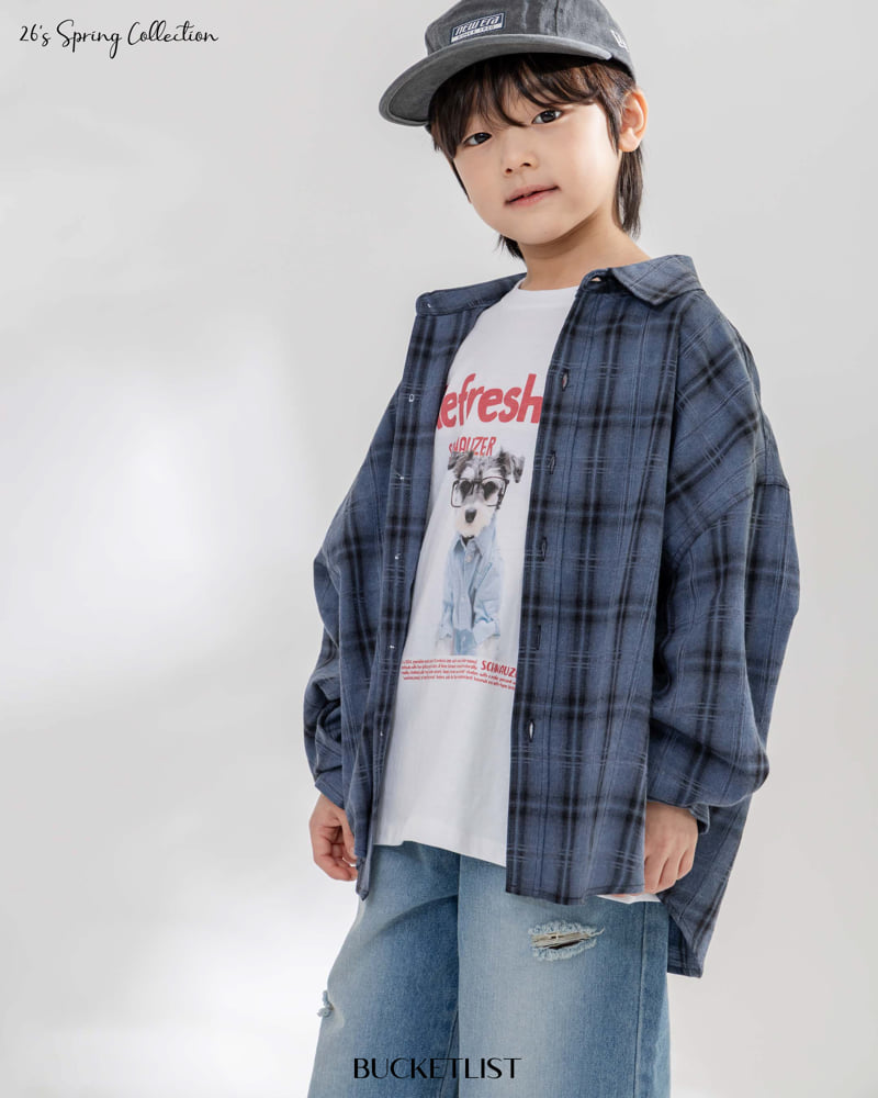 Bucket List - Korean Children Fashion - #prettylittlegirls - 26 Dyed Check Shirt - 7