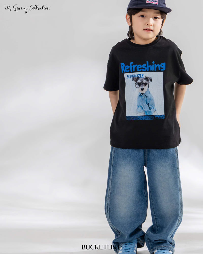 Bucket List - Korean Children Fashion - #prettylittlegirls - Schnauzer Short Sleeve Tee - 11