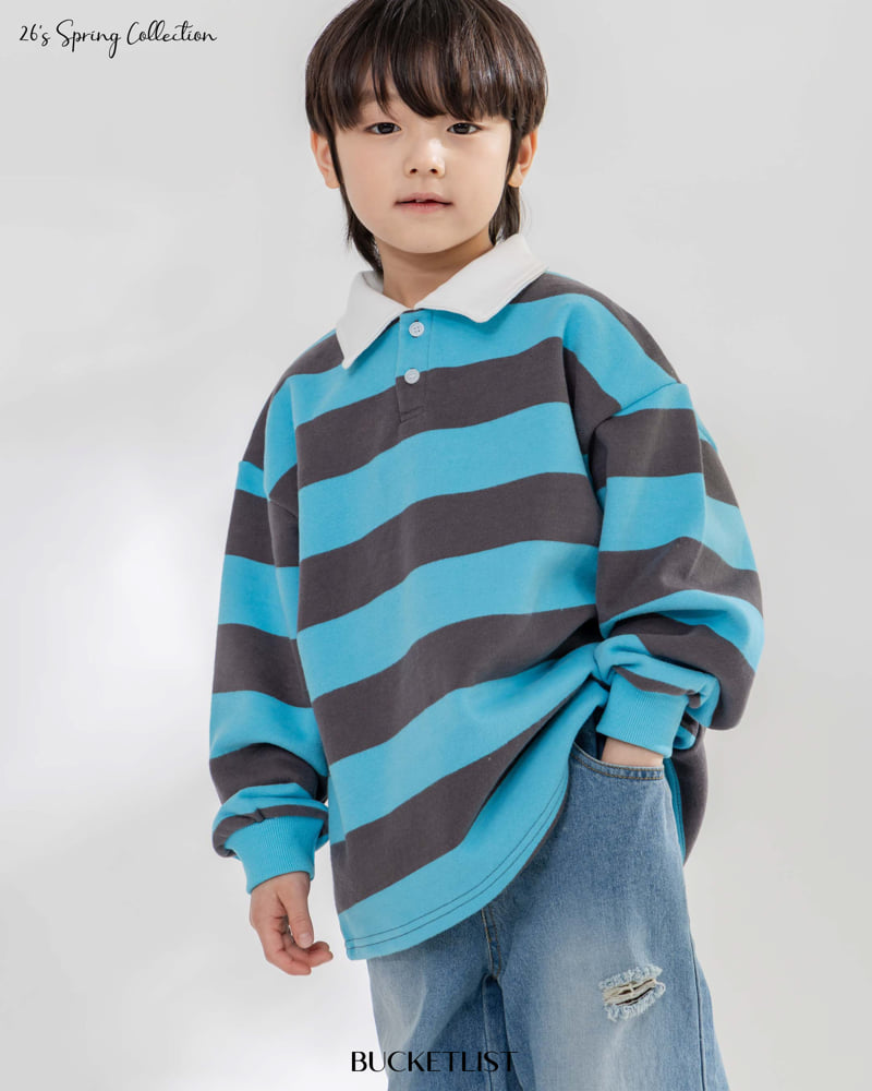 Bucket List - Korean Children Fashion - #prettylittlegirls - Rugby Sweatshirt - 11