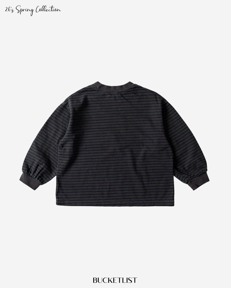 Bucket List - Korean Children Fashion - #toddlerclothing - 26 Stripe Pigment Tee - 4