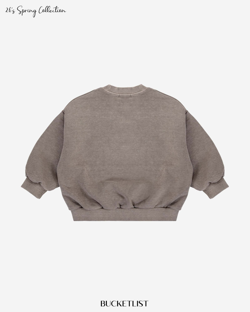Bucket List - Korean Children Fashion - #todddlerfashion - Dyed Sweatshirt - 5