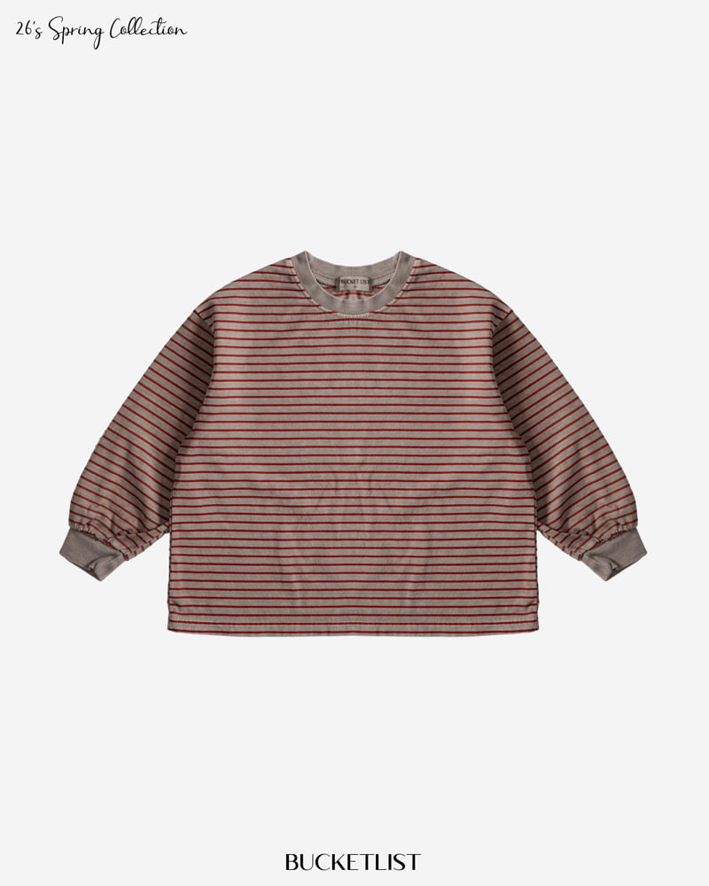 Bucket List - Korean Children Fashion - #todddlerfashion - 26 Stripe Pigment Tee - 2