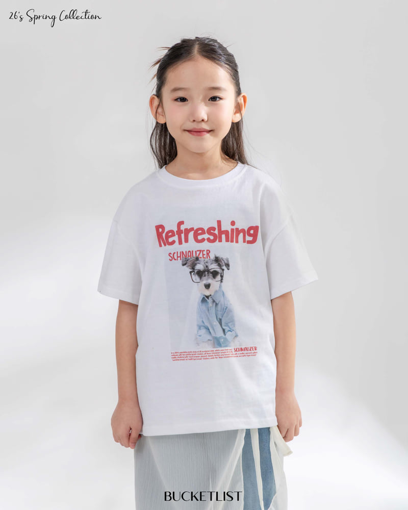 Bucket List - Korean Children Fashion - #todddlerfashion - Schnauzer Short Sleeve Tee - 12