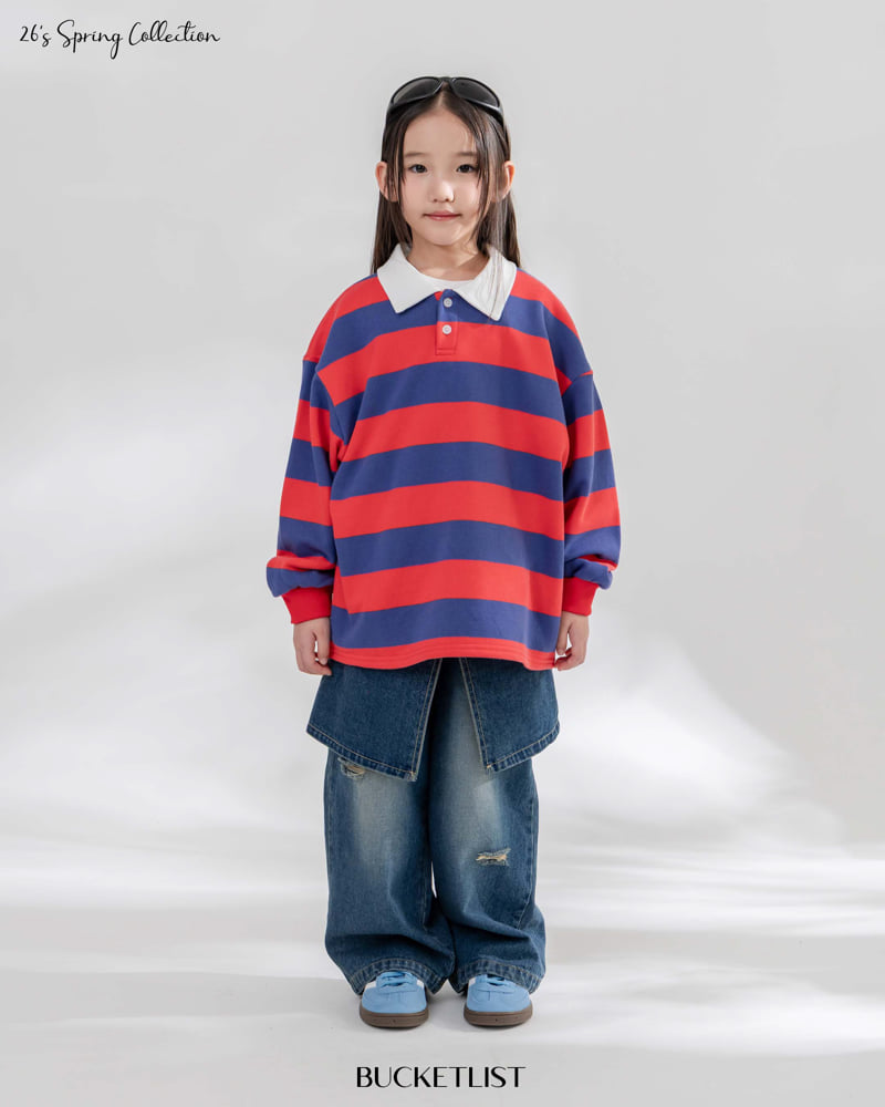 Bucket List - Korean Children Fashion - #todddlerfashion - Rugby Sweatshirt - 12