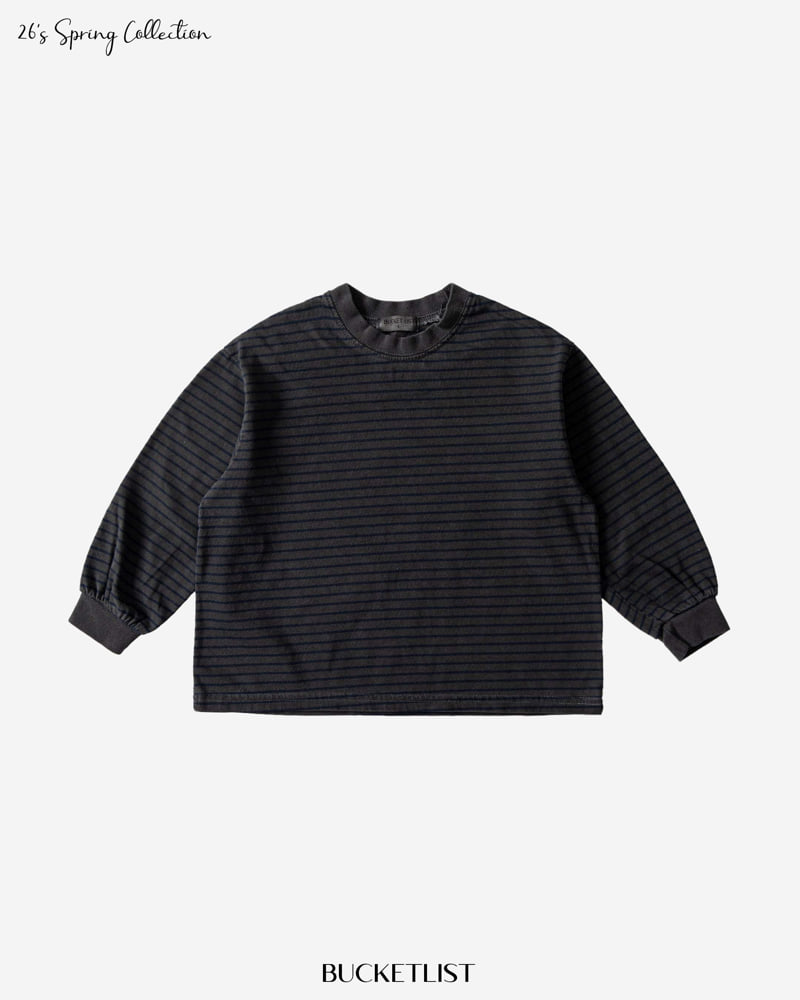 Bucket List - Korean Children Fashion - #toddlerclothing - 26 Stripe Pigment Tee - 3