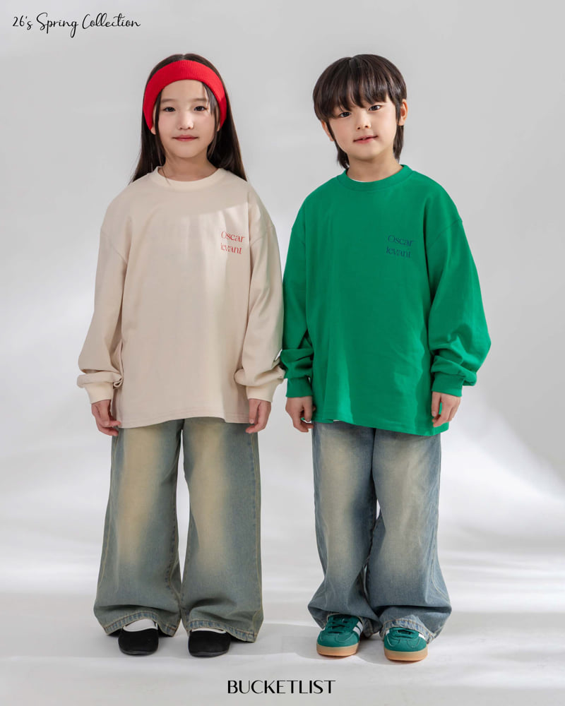 Bucket List - Korean Children Fashion - #toddlerclothing - Cat Brush Denim Pants - 6