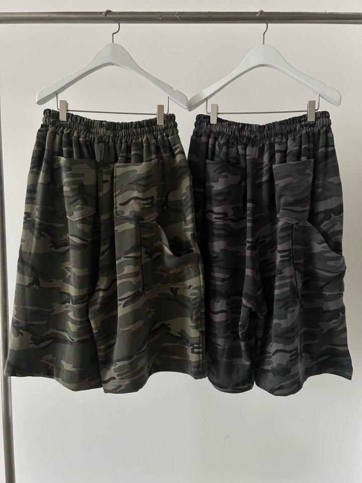 Buckle - Korean Women Fashion - #momslook - Washed Camo Bermuda Shorts - 2