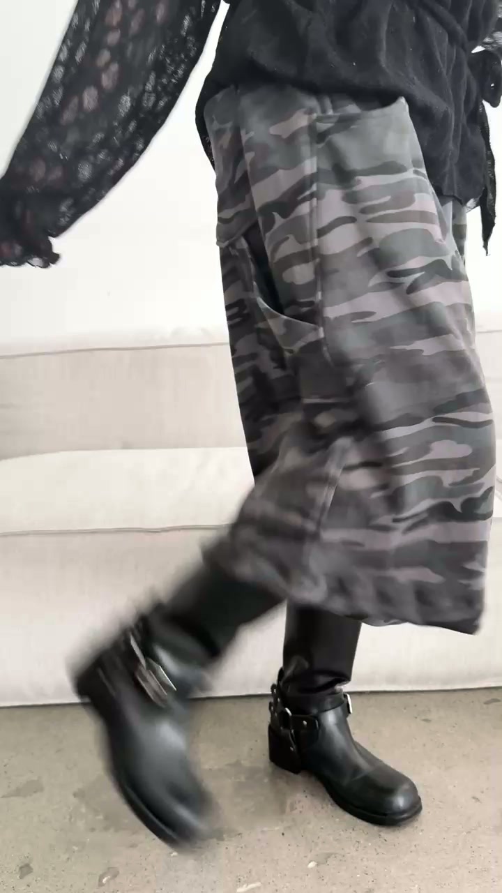 Buckle - Korean Women Fashion - #womensfashion - Washed Camo Bermuda Shorts - 3
