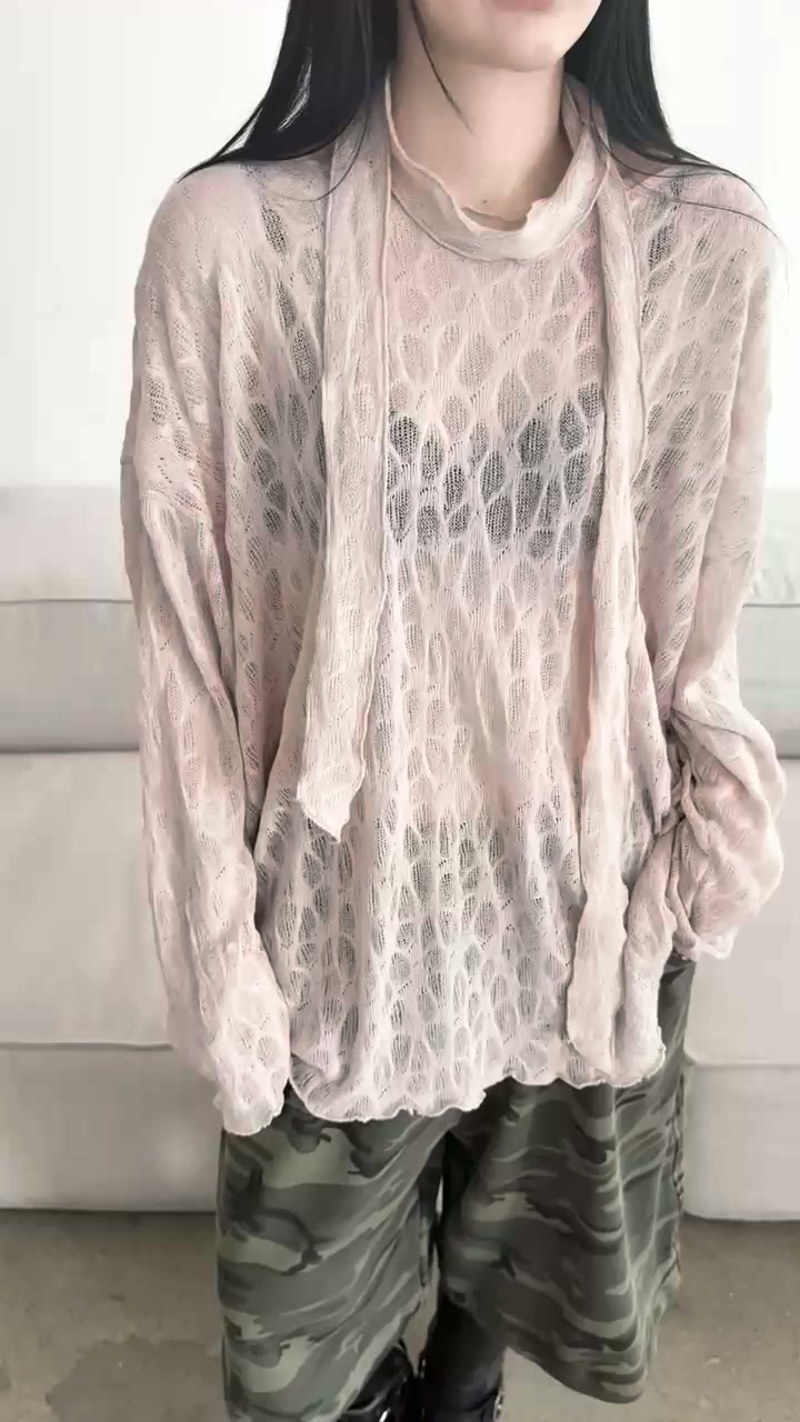 Buckle - Korean Women Fashion - #momslook - Ameba Loose Knit - 4