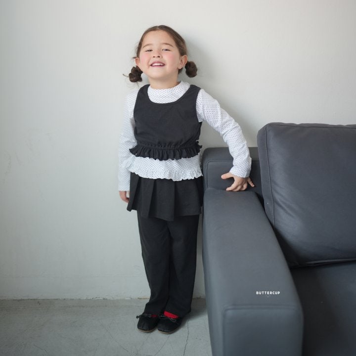 Buttercup - Korean Children Fashion - #Kfashion4kids - Eyelet Frill Top - 3