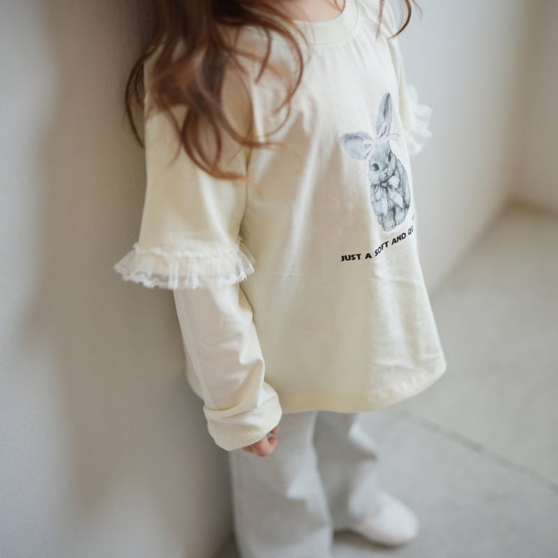 Buttercup - Korean Children Fashion - #childofig - Rabbit Layered Tee - 5