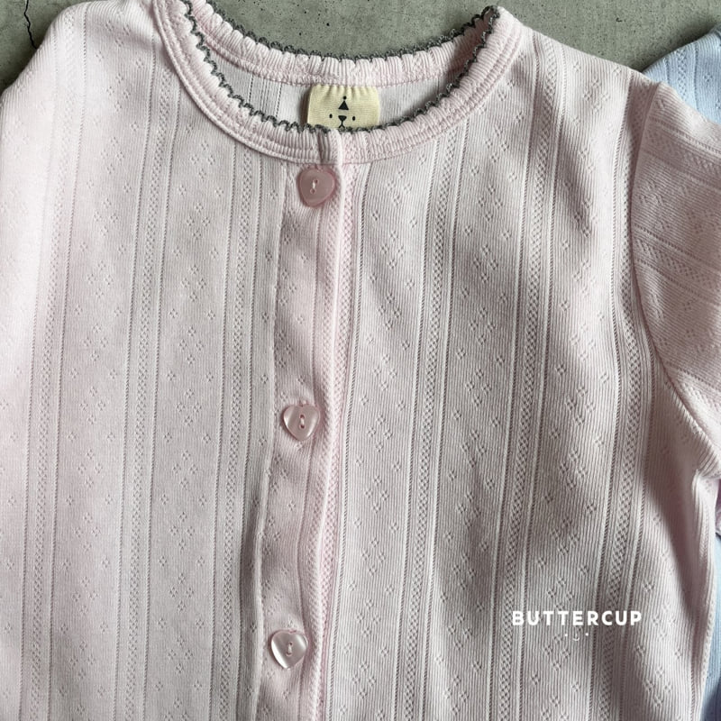 Buttercup - Korean Children Fashion - #stylishchildhood - Eyelet Pincot Cardigan - 4