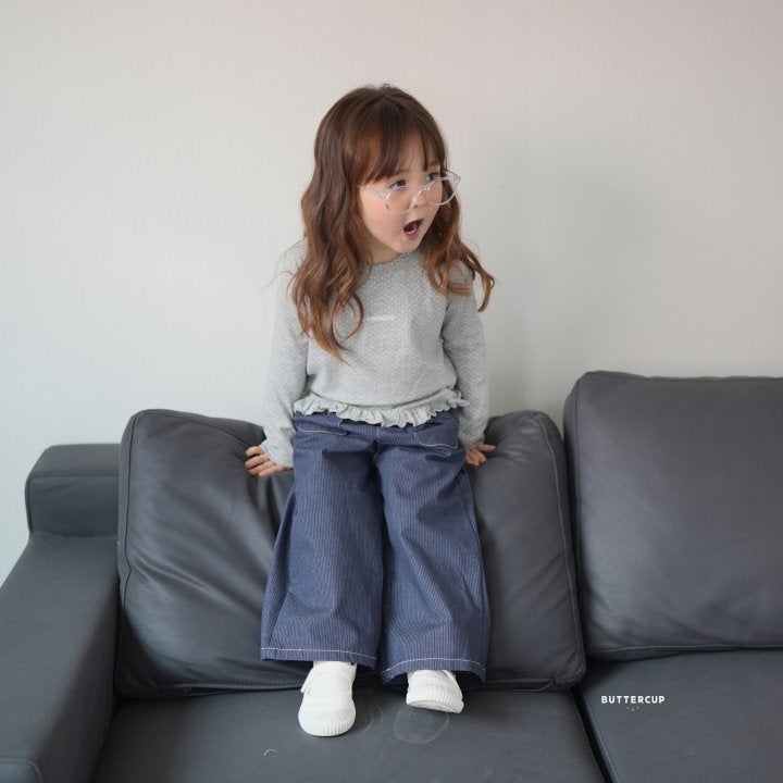 Buttercup - Korean Children Fashion - #designkidswear - Dot Frill Single Tee - 3